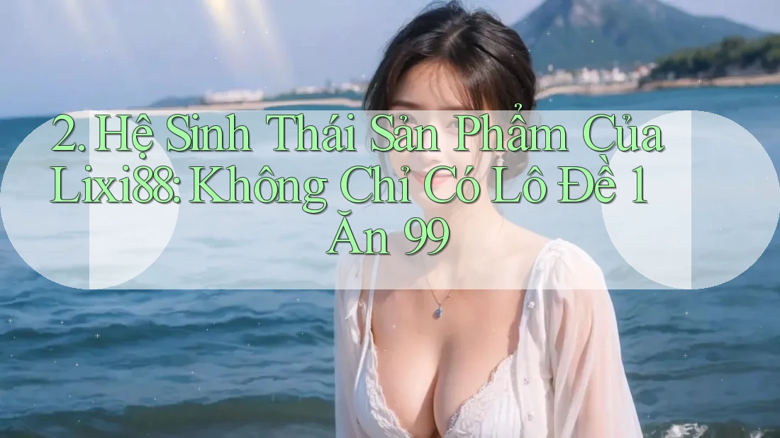 2. Hệ Sinh Thái Sản Phẩm Của Lixi88: Không Chỉ Có Lô Đề 1 Ăn 99