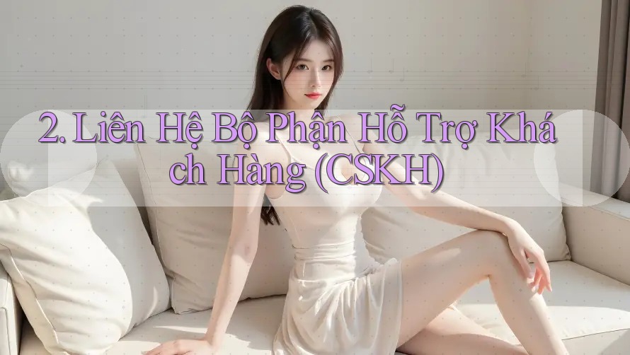 2. Liên Hệ Bộ Phận Hỗ Trợ Khách Hàng (CSKH)