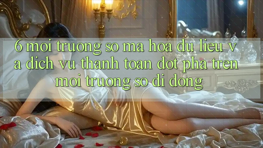 6. Môi trường số Mã hóa dữ liệu Và Dịch Vụ Thanh Toán Đột Phá Trên Môi trường số di động