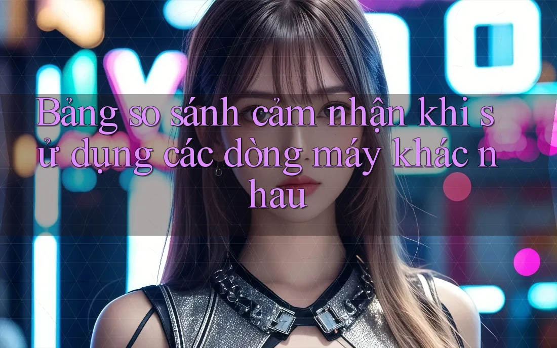 Bảng so sánh cảm nhận khi sử dụng các dòng máy khác nhau
