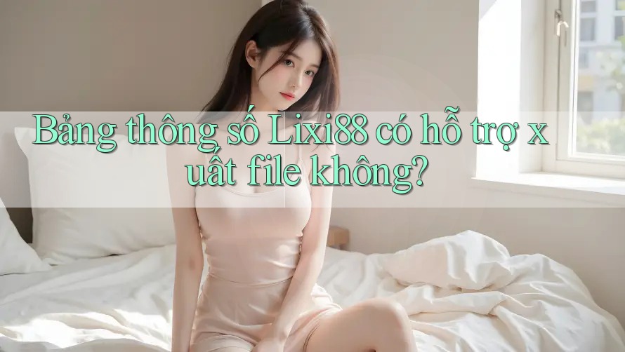 Bảng thông số Lixi88 có hỗ trợ xuất file không?