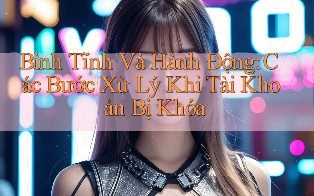 Bình Tĩnh Và Hành Động: Các Bước Xử Lý Khi Tài Khoản Bị Khóa