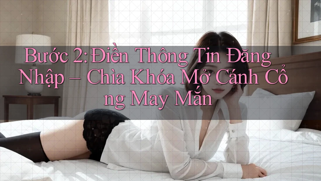 Bước 2: Điền Thông Tin Đăng Nhập – Chìa Khóa Mở Cánh Cổng May Mắn