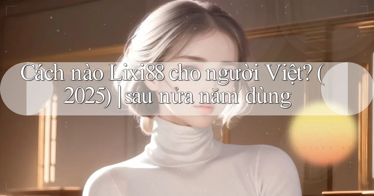 Cách nào Lixi88 cho người Việt (2025) sau nửa năm dùng