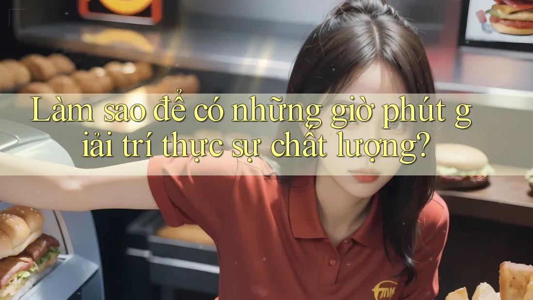 Làm sao để có những giờ phút giải trí thực sự chất lượng?