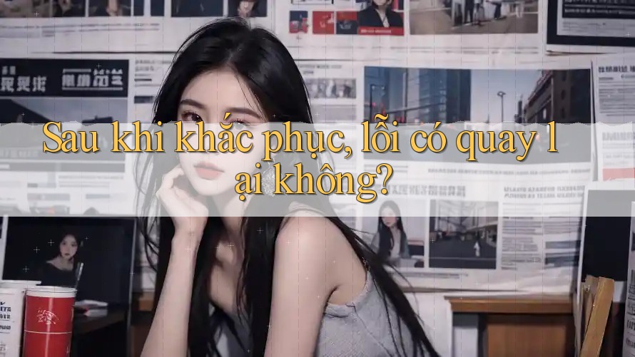 Sau khi khắc phục, lỗi có quay lại không?