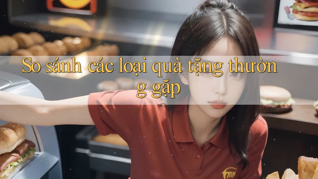 So sánh các loại quà tặng thường gặp