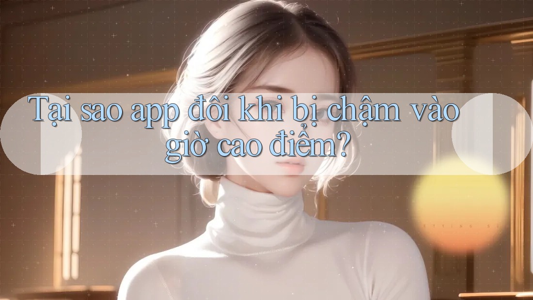 Tại sao app đôi khi bị chậm vào giờ cao điểm?