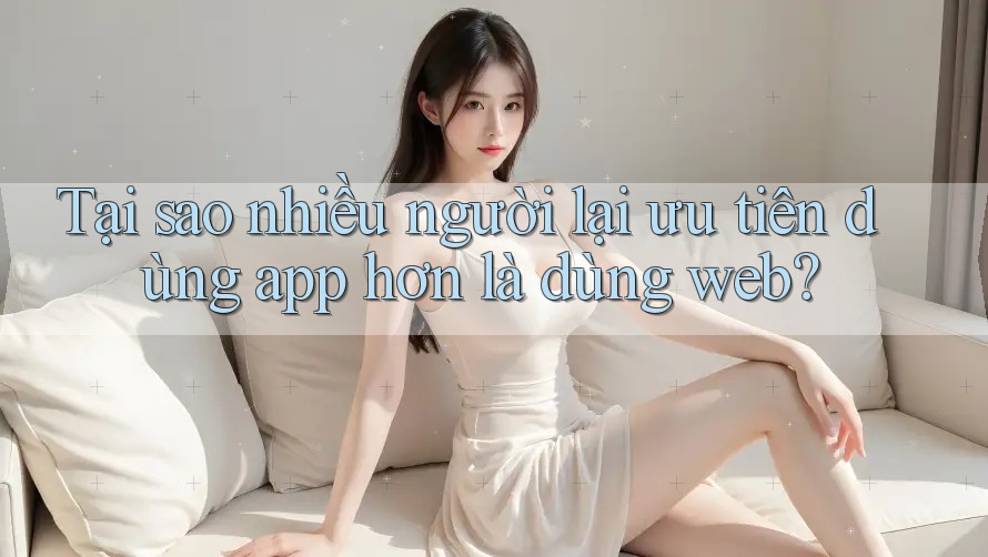 Tại sao nhiều người lại ưu tiên dùng app hơn là dùng web?